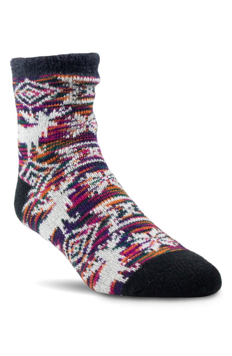 Woolrich Aloe-Infused Double-Layer Patterned Crew Socks, Main, color, 