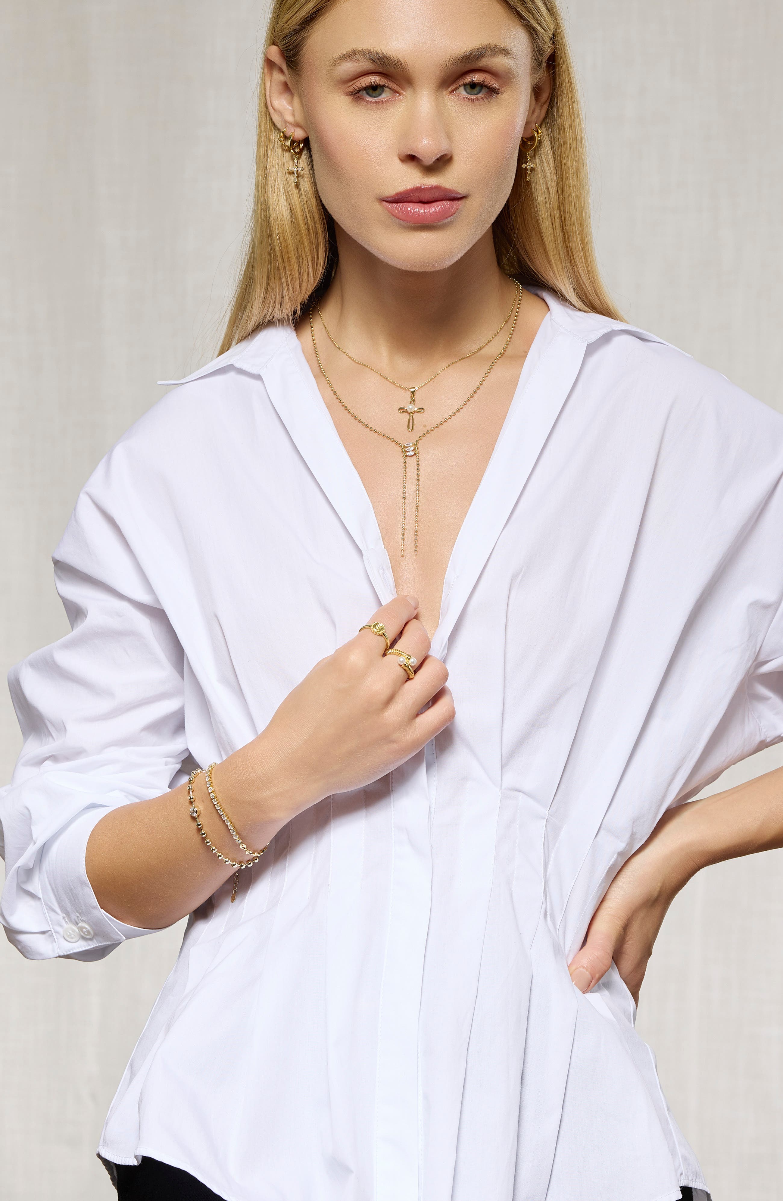 ATHRA LUXE Cubic Zirconia Y-Necklace (Women) | Nordstromrack