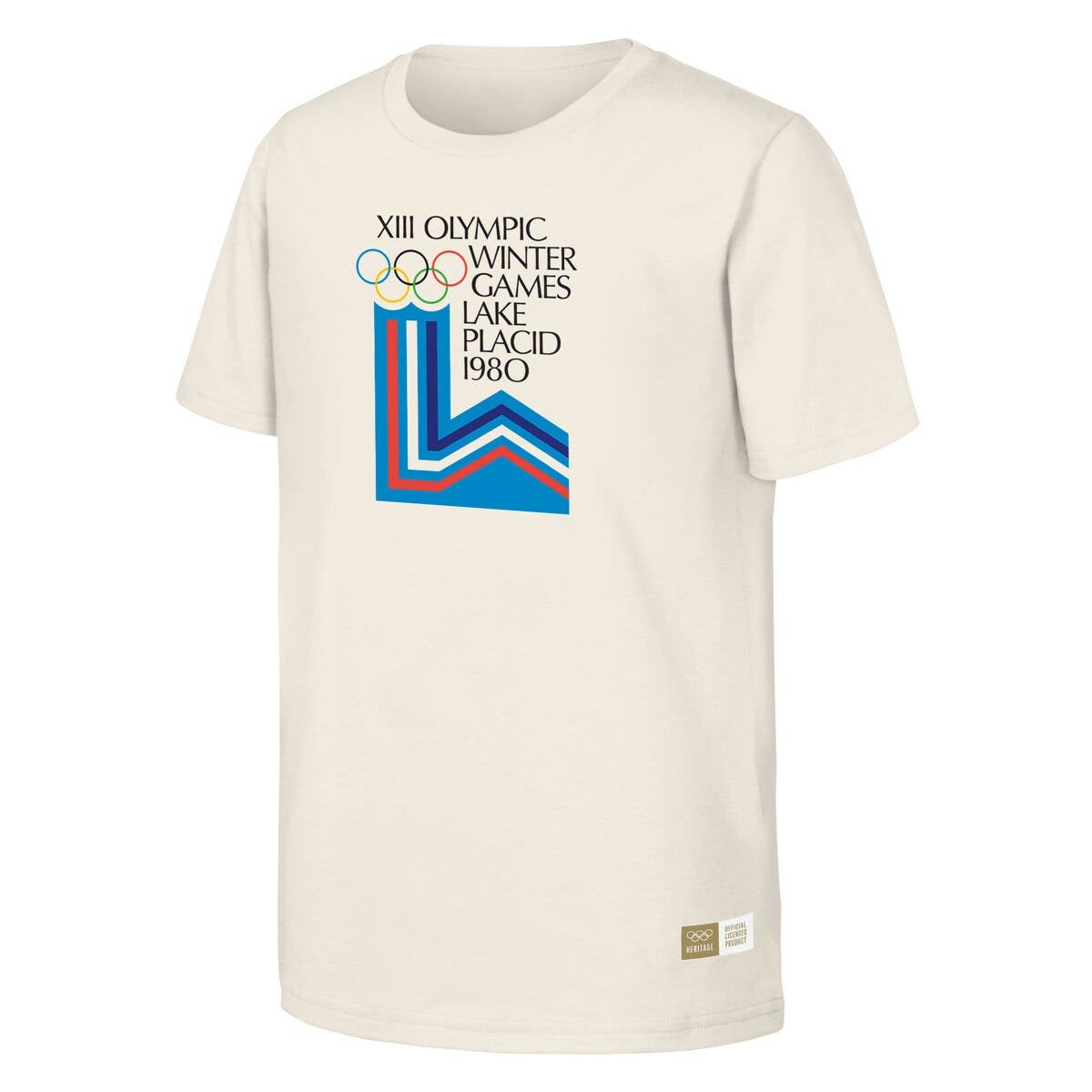 Men's  Natural 1980 Lake Placid Games Olympic Heritage T-Shirt - image 2