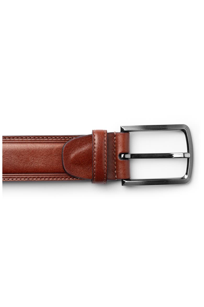 Sorento Leather Belt, Alternate, color, DARK BROWN