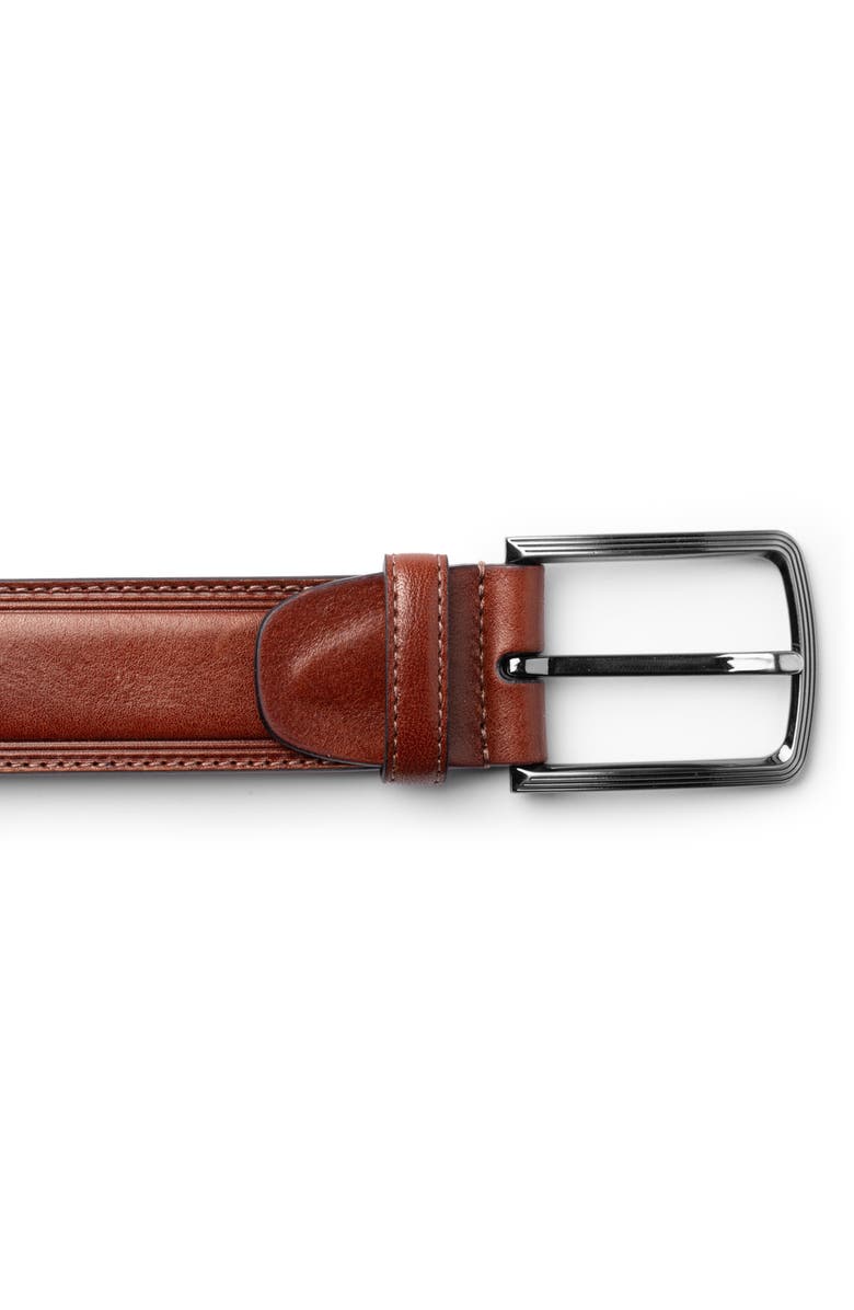Bosca Sorento Leather Belt, Alternate, color, Dark Brown