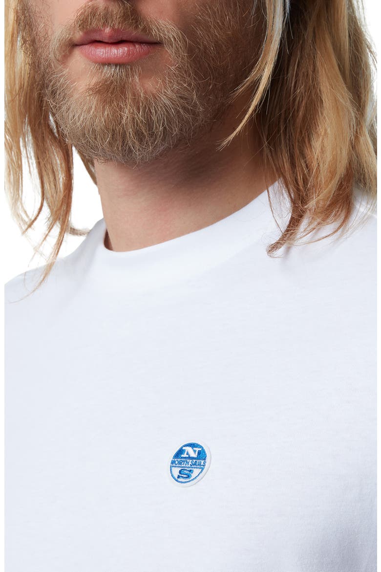Logo Embroidered T-Shirt, Alternate, color, WHITE