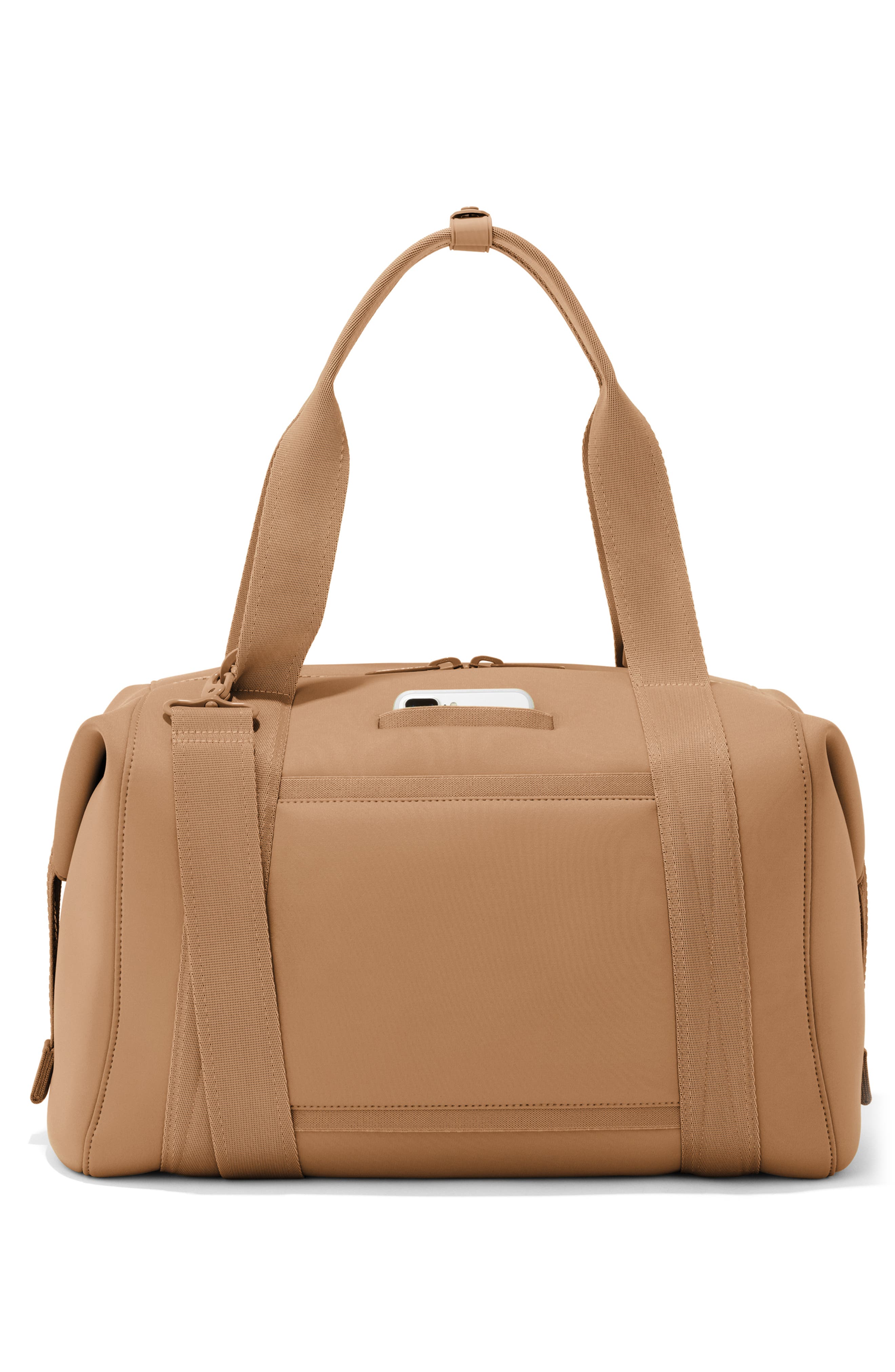 Dagne Dover Landon Large Neoprene Carryall, Alternate, color, Camel