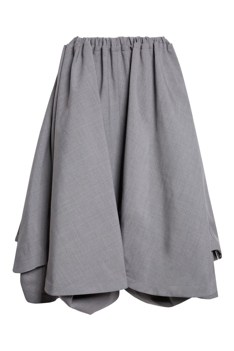 Yarn Dyed Midi Skirt, Main, color, TOP GRAY