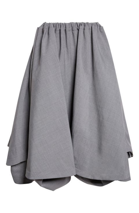 Yarn Dyed Midi Skirt