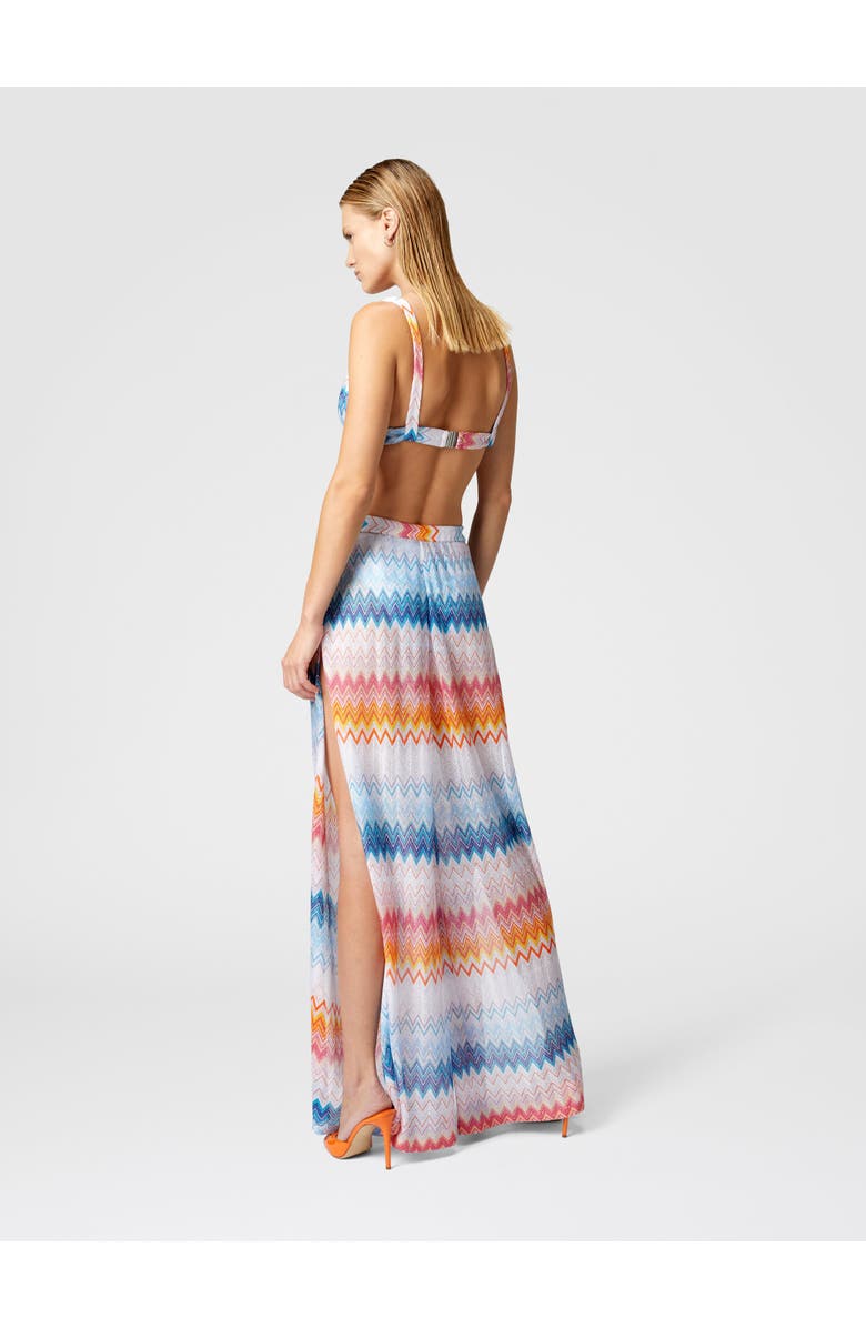 Missoni Classic Trousers In A Viscose Blend Zig Zag Lamé, Alternate, color, Multicoloured