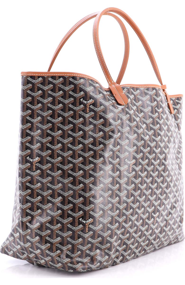 Pre-Owned Goyard Saint Louis Tote Coated Canvas GM, Alternate, color, Brown