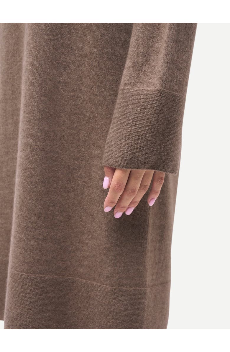 Gobi Cashmere C-Neck Knit Dress, Alternate, color, Taupe