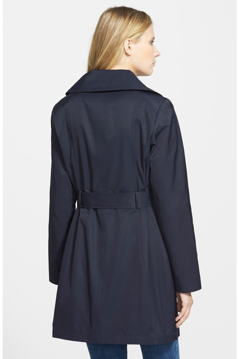 Belted Wrap Raincoat, Alternate, color, INK NAVY