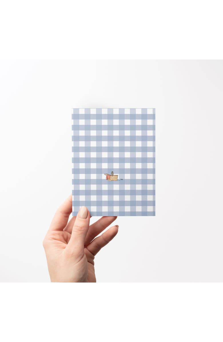 Ramus & Co Blue Picnic Gingham Greeting Card Pack Set, Alternate, color, Multi-Pack