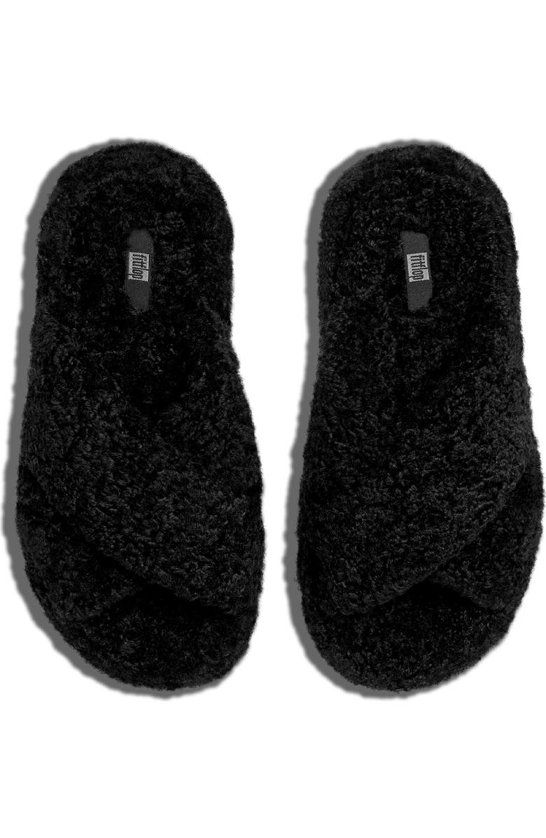 FitFlop iQushion High Pile Fleece Slipper, Alternate, color,