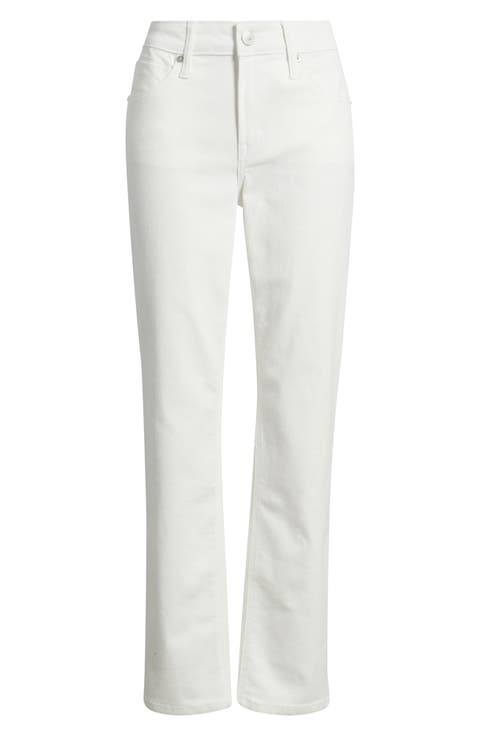 Dover Ankle Straight Leg Jeans (Ivory)