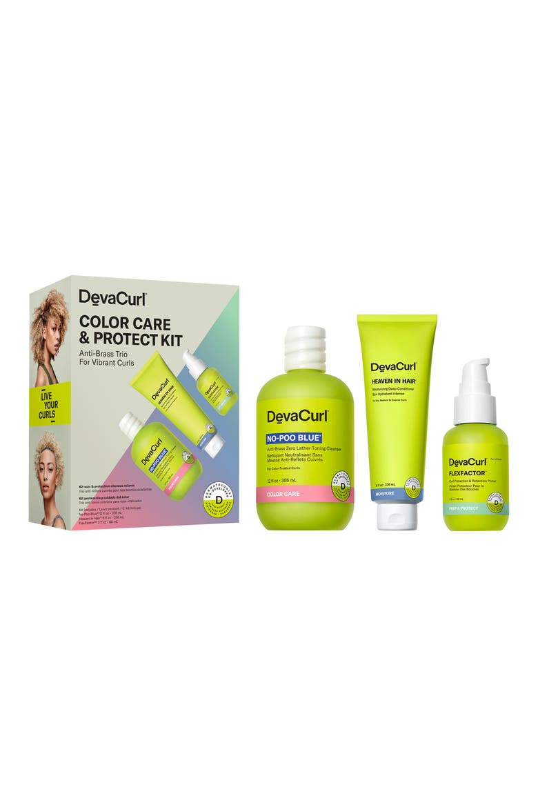 Color Care & Protect Kit T Anti-Brass Trio For Vibrant Curls (Limited Edition) $71 Value, Alternate, color, NO COLOR