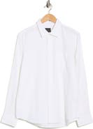 14th & Union Solid Linen Blend Button-Up Shirt