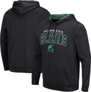 COLOSSEUM Men's Colosseum Black Michigan State Spartans Resistance Pullover Hoodie