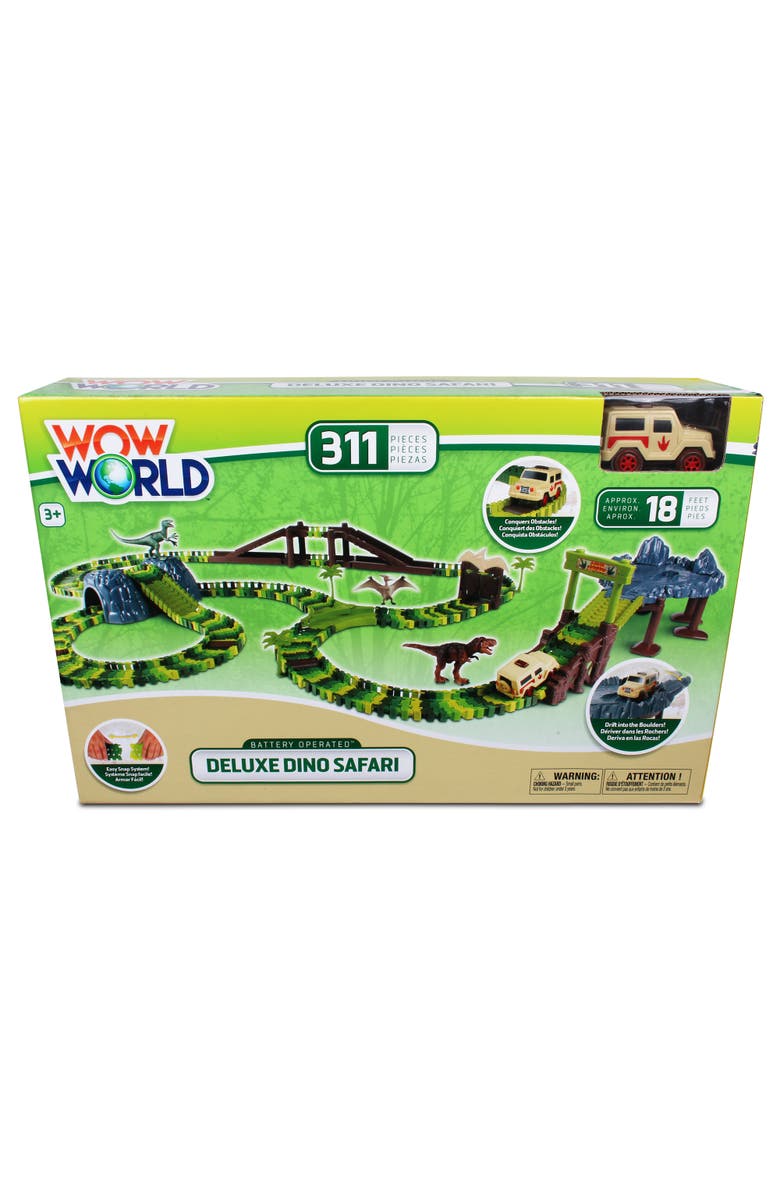 WowWorld Deluxe Dino Safari Track 311 Piece Set, Alternate, color, Multicolored