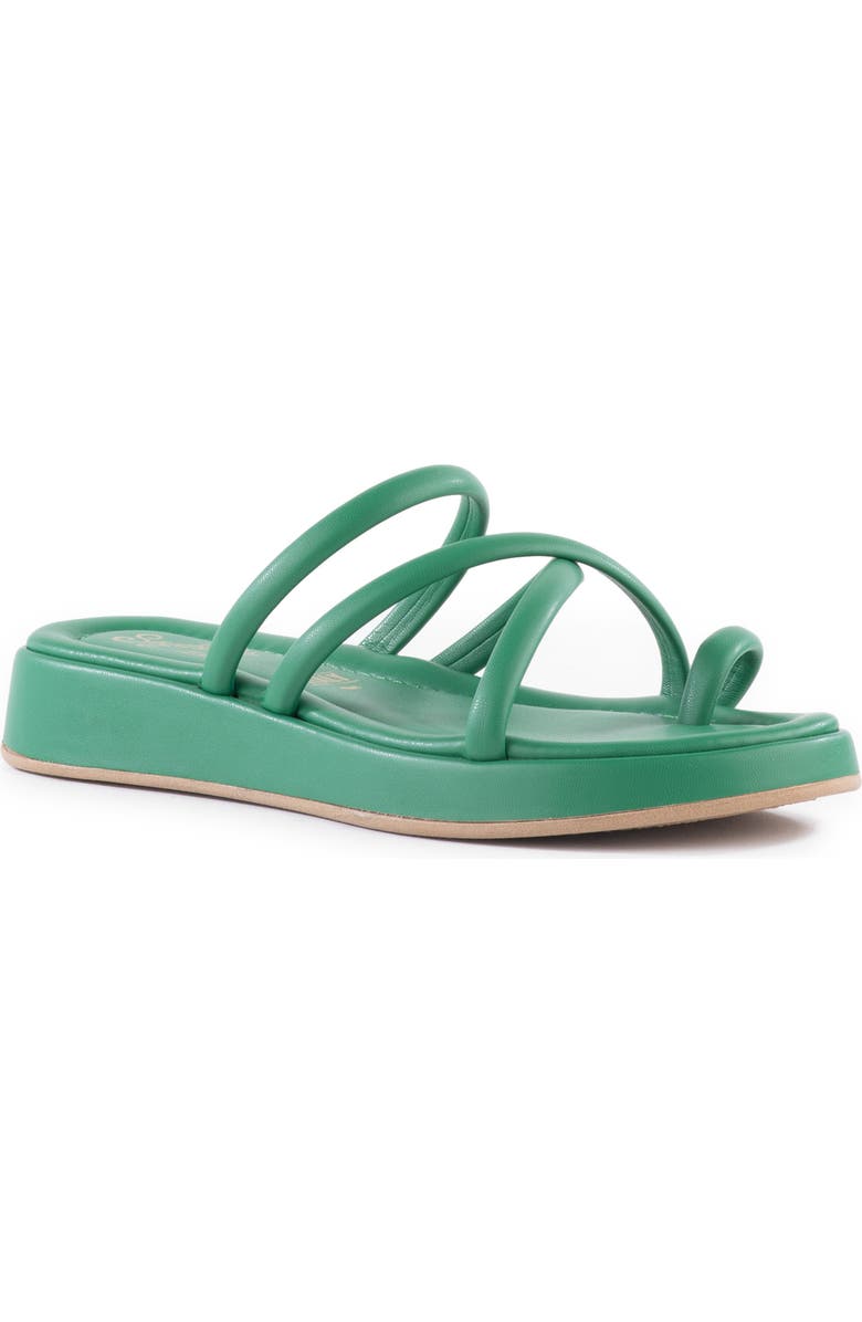 Seychelles Rule the World Platform Wedge Slide Sandal, Main, color, Green