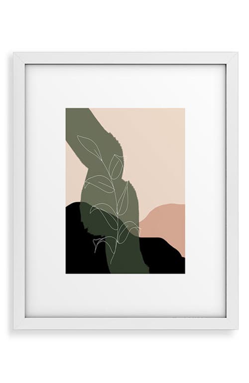 Deny Designs Boho Framed Art Print in White Frame 