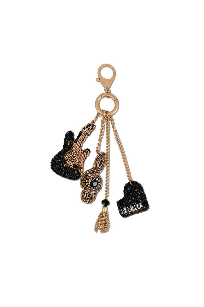 Sound Wave Charm, Main, color, Black