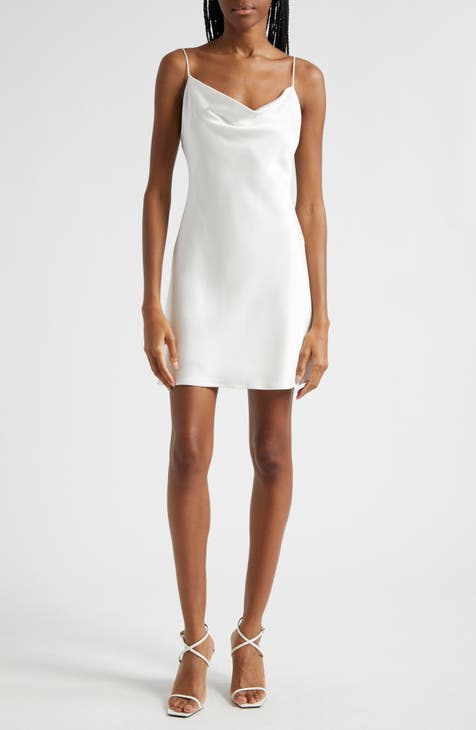 Silk white mini orders dress