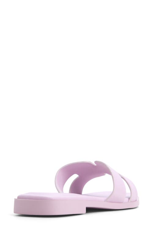 Aldo Itsandal Slide Sandal In Light Purple