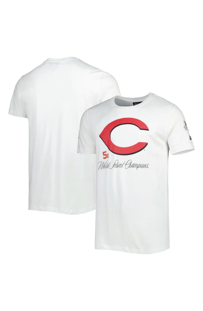 New Era Men's New Era White Cincinnati Reds Historical Championship T-Shirt, Main, color, White