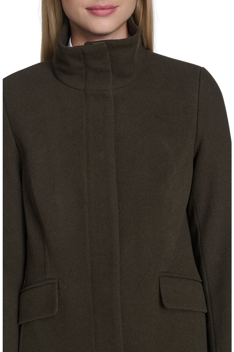 Longline Wool Blend Coat, Alternate, color, FOREST