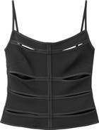MANGO Cutout Tank Top
