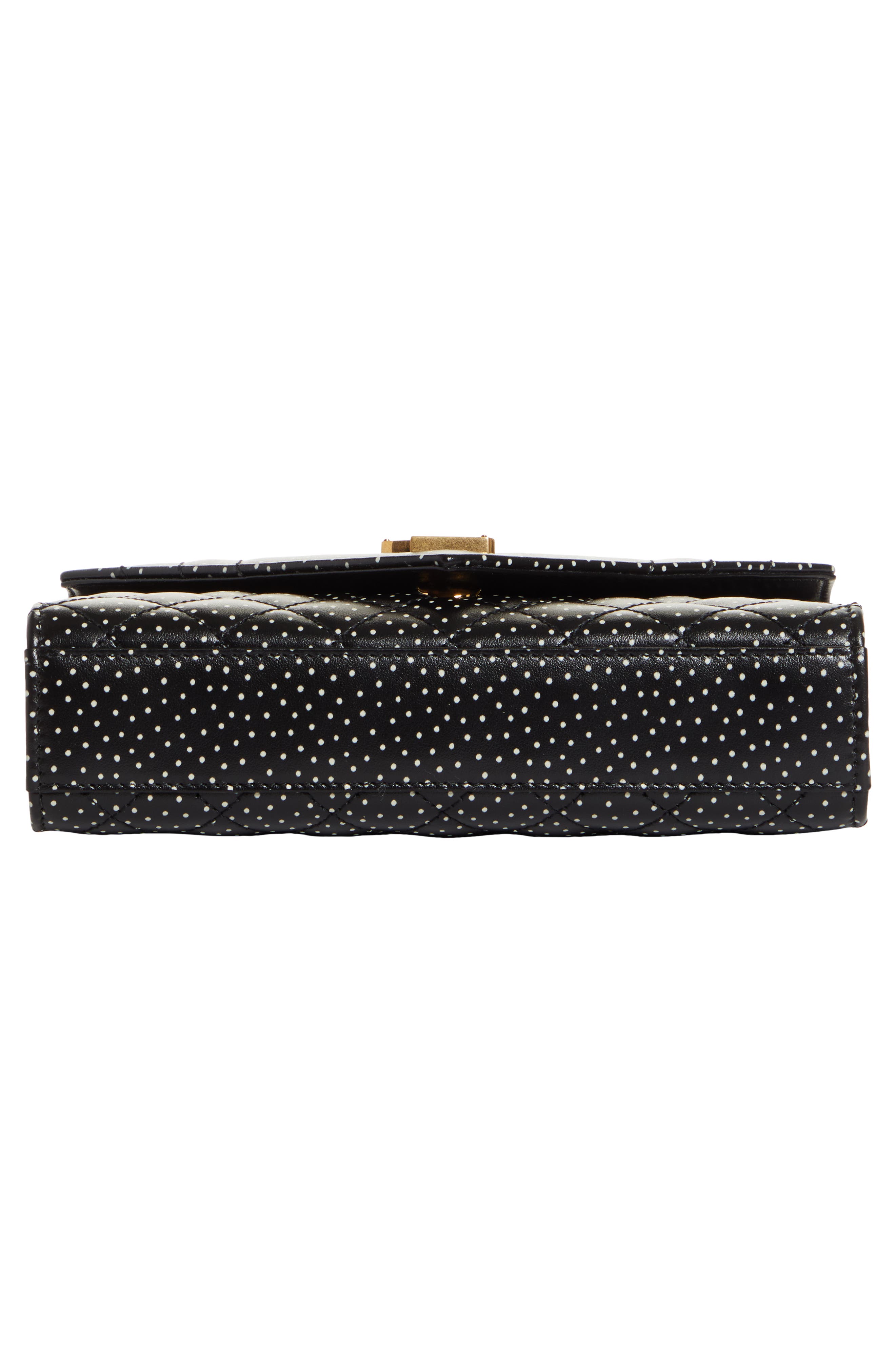 Saint Laurent Cassandra Leather Wallet on a Chain (Women) | Nordstrom