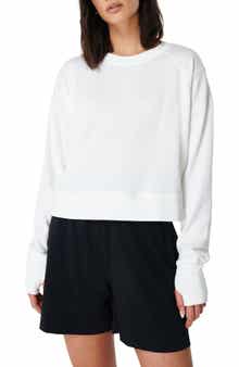 After Class Cotton Blend Crop Sweatshirt