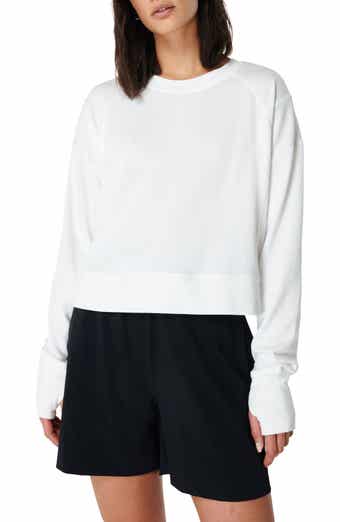 After Class Cotton Blend Crop Sweatshirt