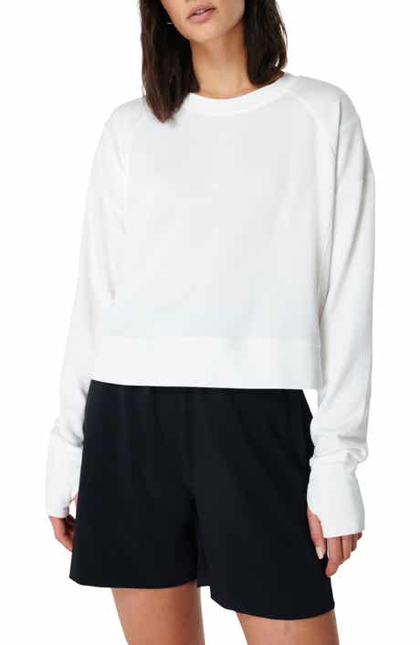 After Class Cotton Blend Crop Sweatshirt