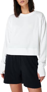 Sweaty Betty After Class Cotton Blend Crop Sweatshirt