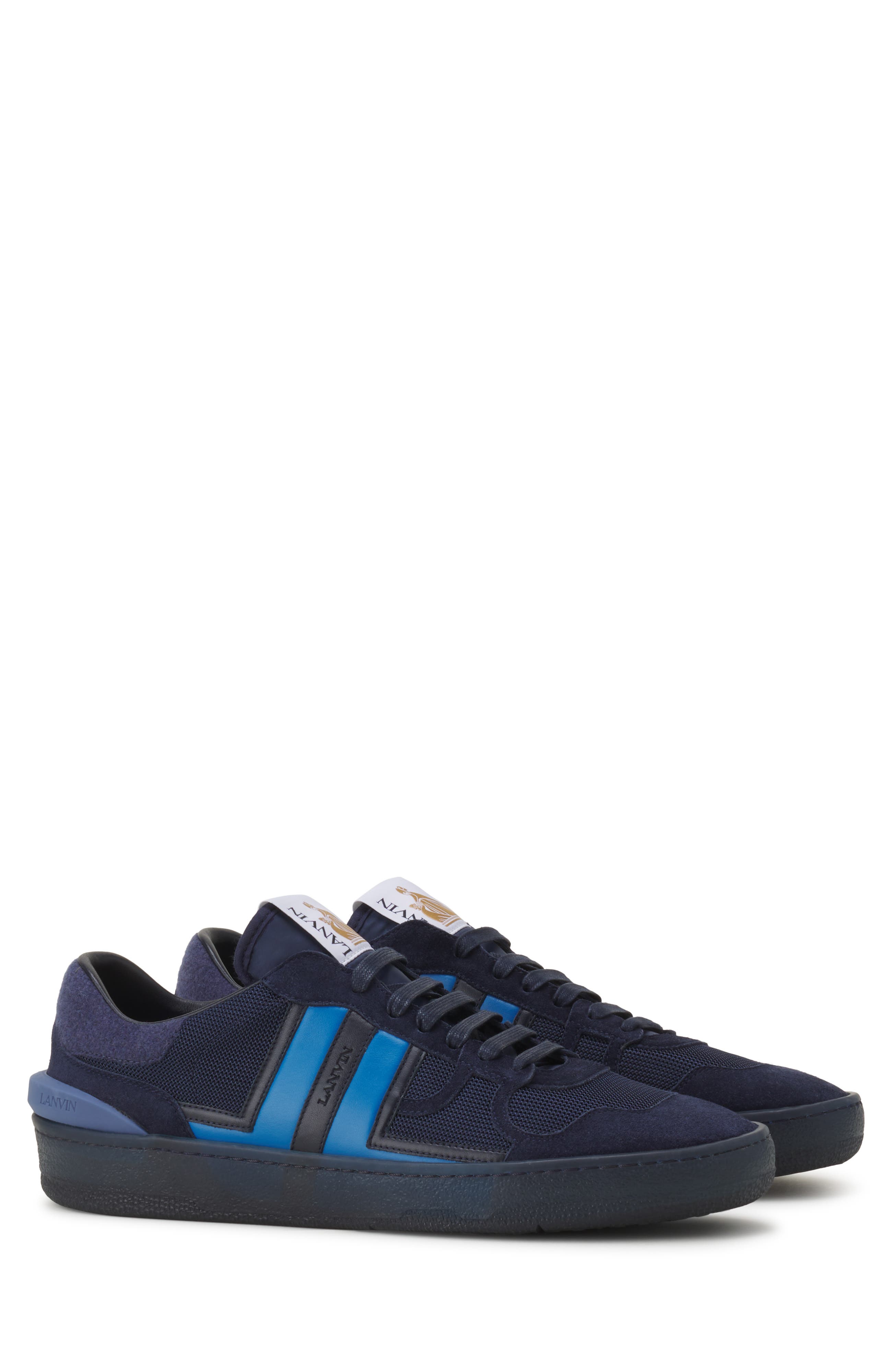 Clay Sneakers In Felt, Alternate, color, Navy Blue/Light Blue
