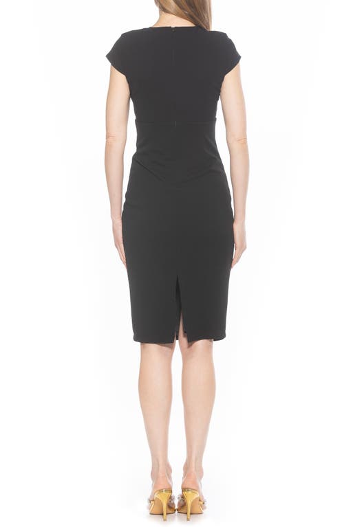Alexia Admor Crysta Stretch Sheath Dress In Black
