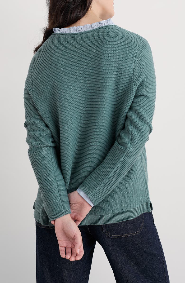 Seasalt Cornwall Makers Rib Organic & Recycled Cotton Sweater, Alternate, color, Lichen