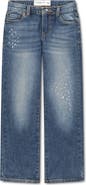 abercrombie kids Kids' Paint Splattered Straight Leg Jeans