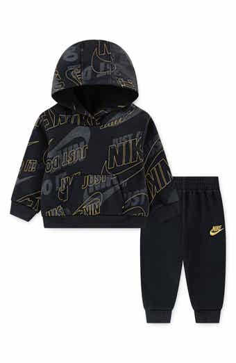 Sportswear Cotton Blend Fleece Hoodie & Joggers Set