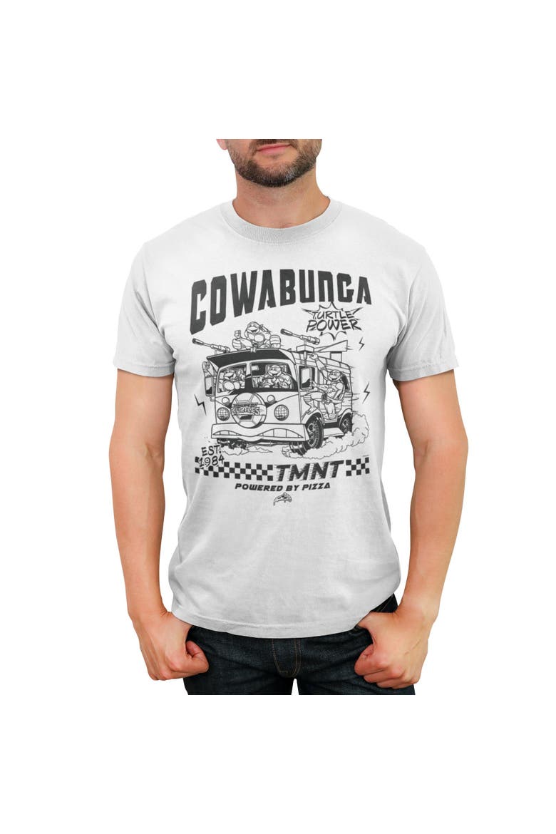 Men's Teenage Mutant Ninja Turtles Cowabunga Team Power Race  Graphic T-Shirt, Main, color, White
