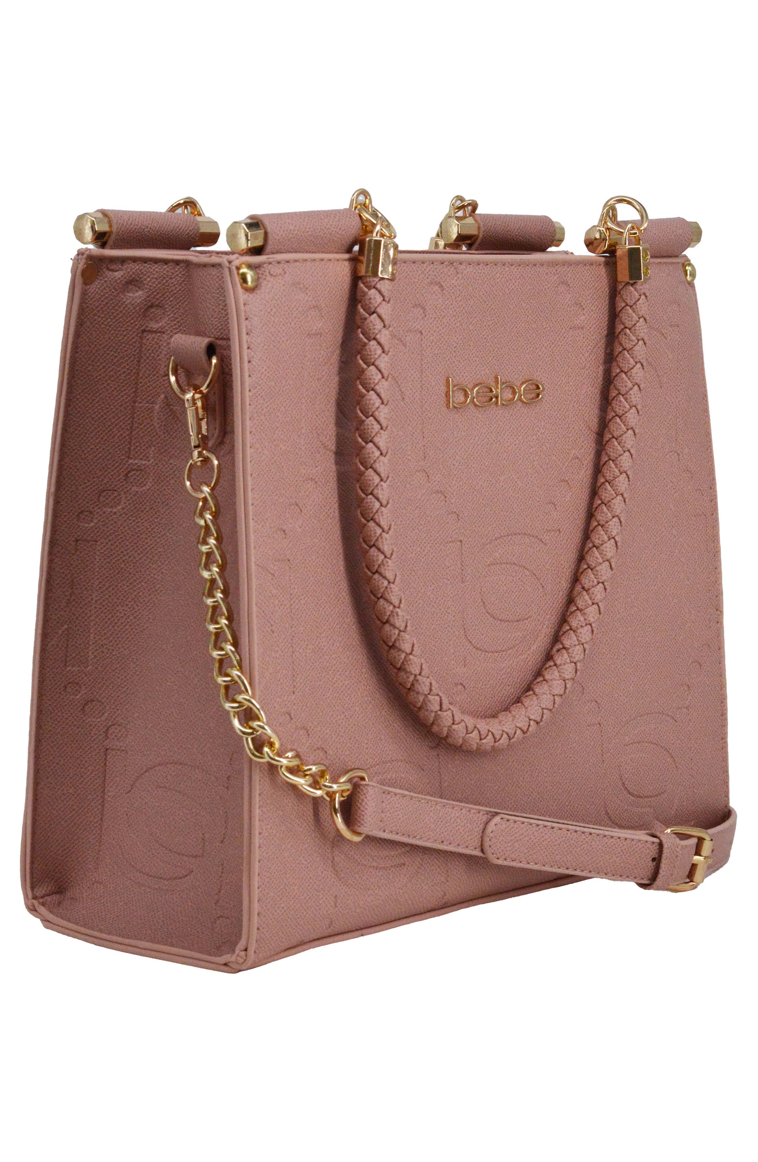 Zenia Braided Handle Tote Bag, Alternate, color, BLUSH