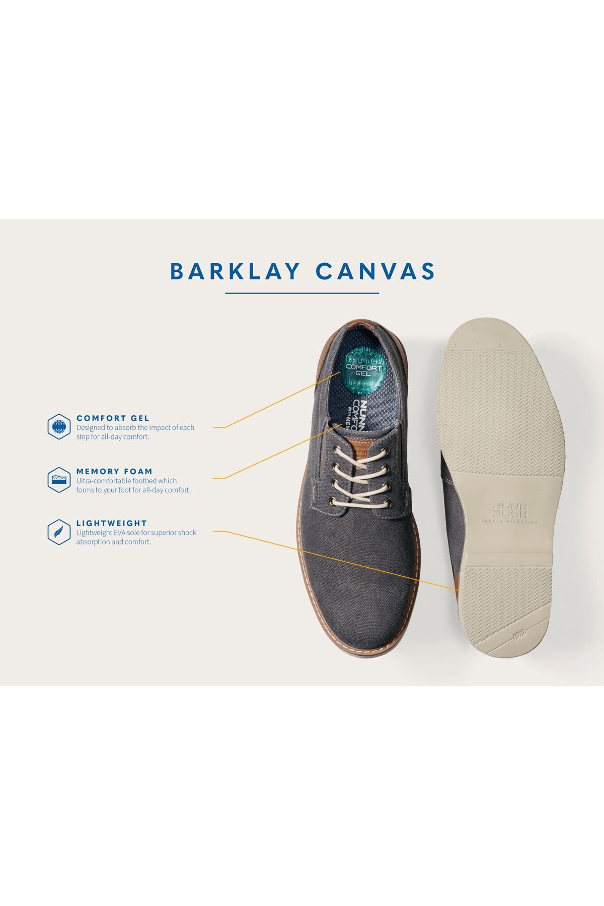 NUNN BUSH Barklay Leather Plain Toe Chukka Boot - Wide Width Available ...