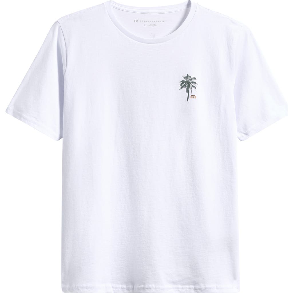Travismathew Kids' Horizon Hideaway Graphic Tee In White