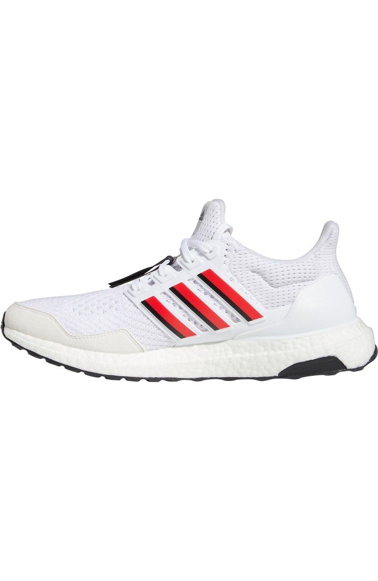 adidas White/Scarlet Nebraska Huskers Ultraboost 1.0 Running Shoe, Alternate, color,