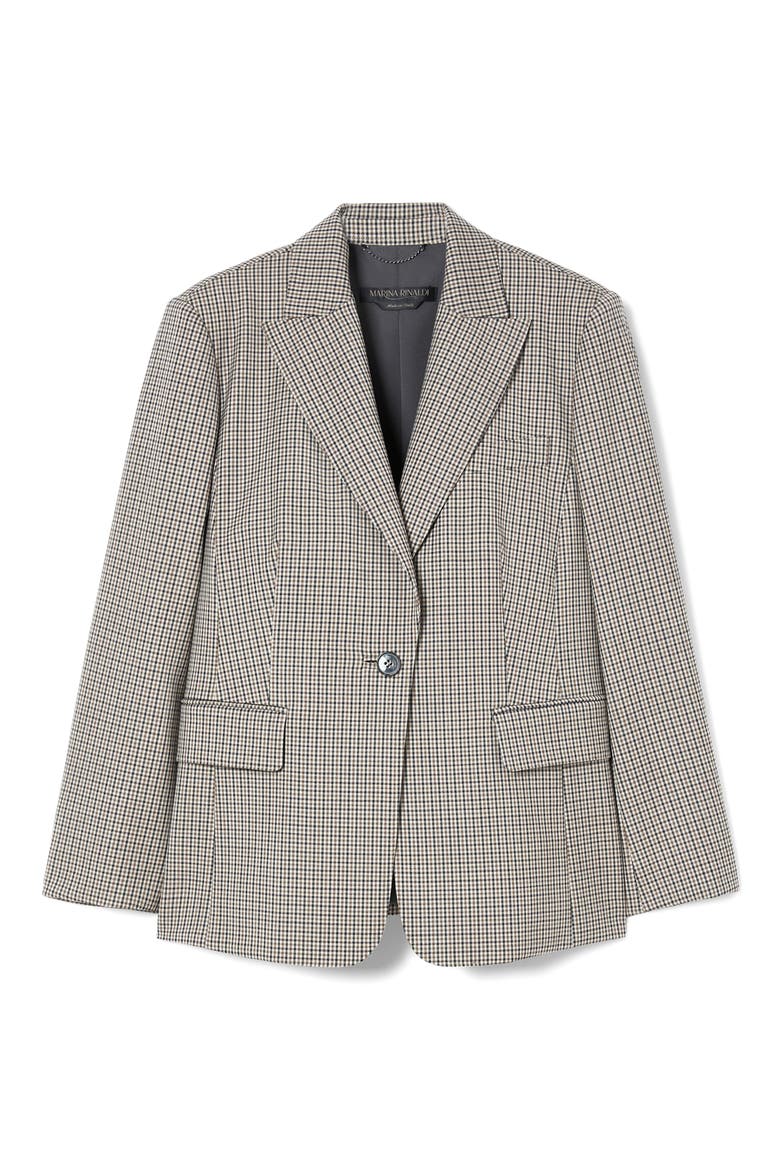 Caliga Plaid Wool Blazer, Alternate, color, CAMEL