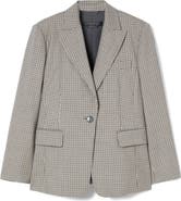 Marina Rinaldi Caliga Plaid Wool Blazer