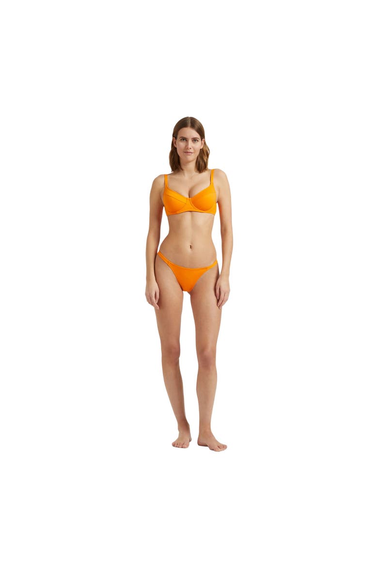 Women Tanga Bikini Bottom Solid, Alternate, color, vitamin