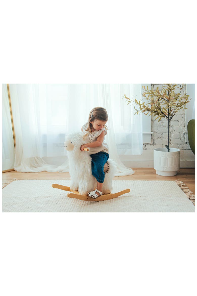Alpaca Rocker Toy, Alternate, color, MULTI