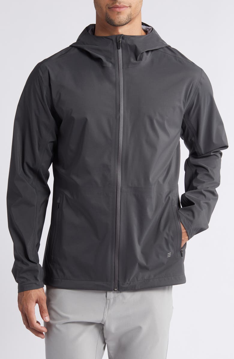 Free Fly Cloudshield Waterproof Hooded Rain Jacket, Alternate, color, Black Sand