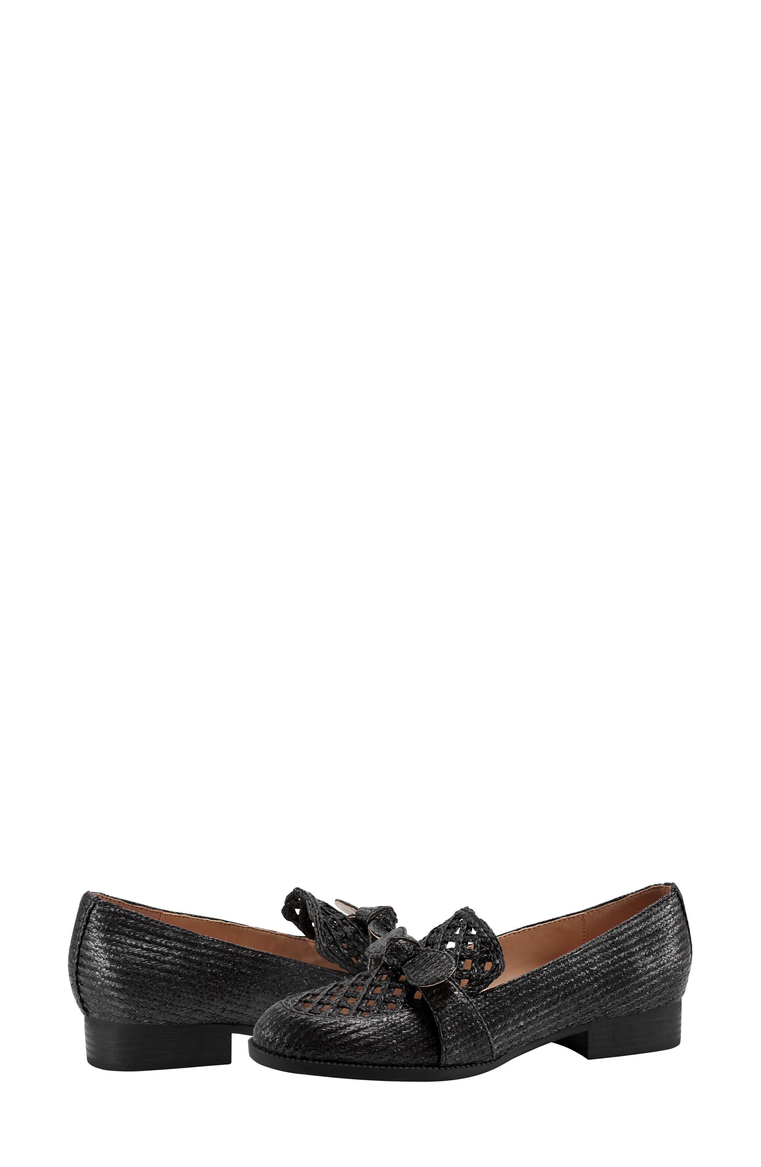 Bandolino Lilanaa Bow Loafer, Alternate, color, Black