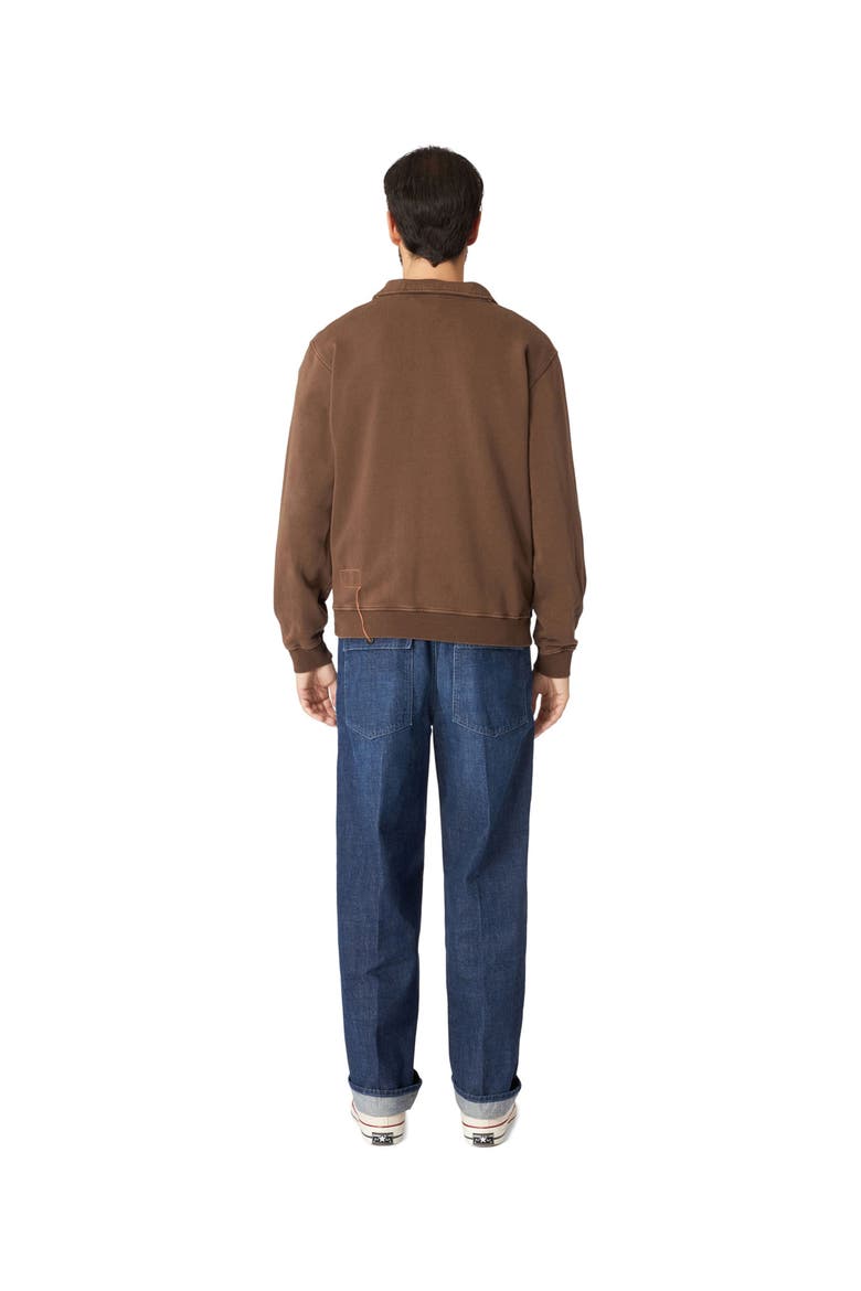 Zip-Up Sweatshirt with Pocket, Alternate, color, OIL